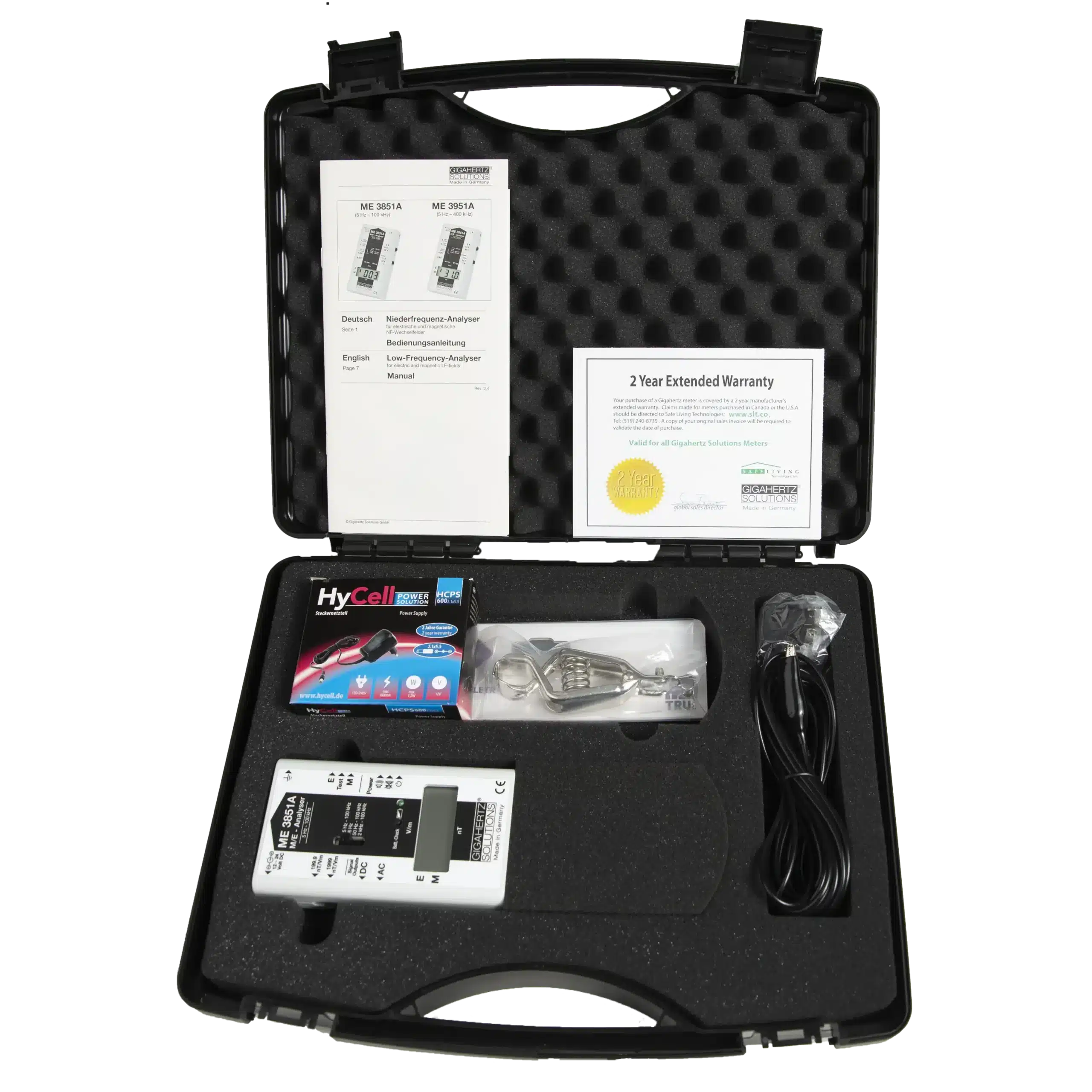 Gigahertz Solutions EMF Meter ME3851A Components