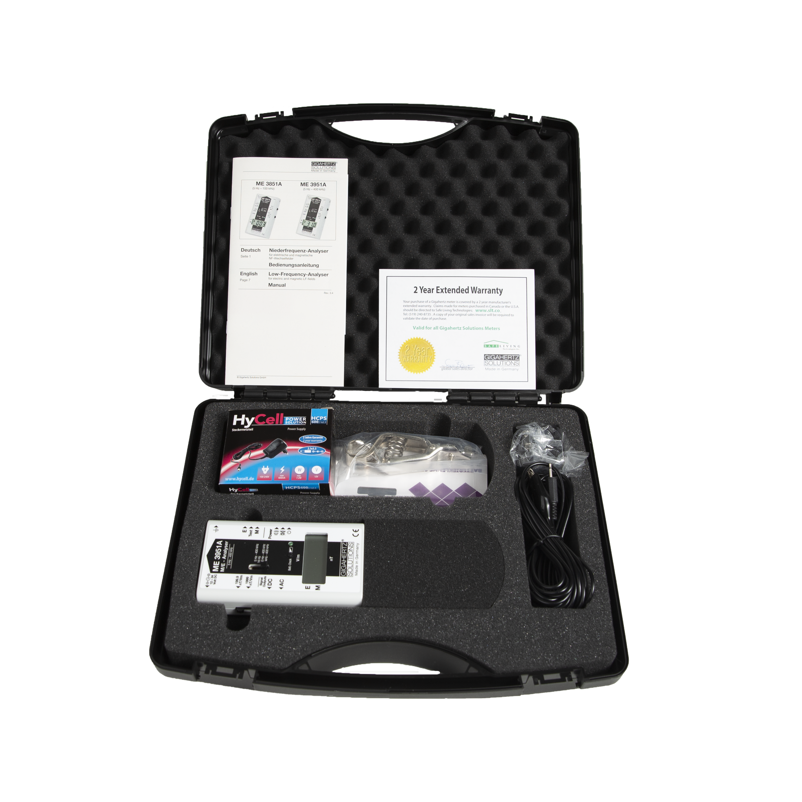 Gigahertz Solutions EMF Meter ME3951A Components