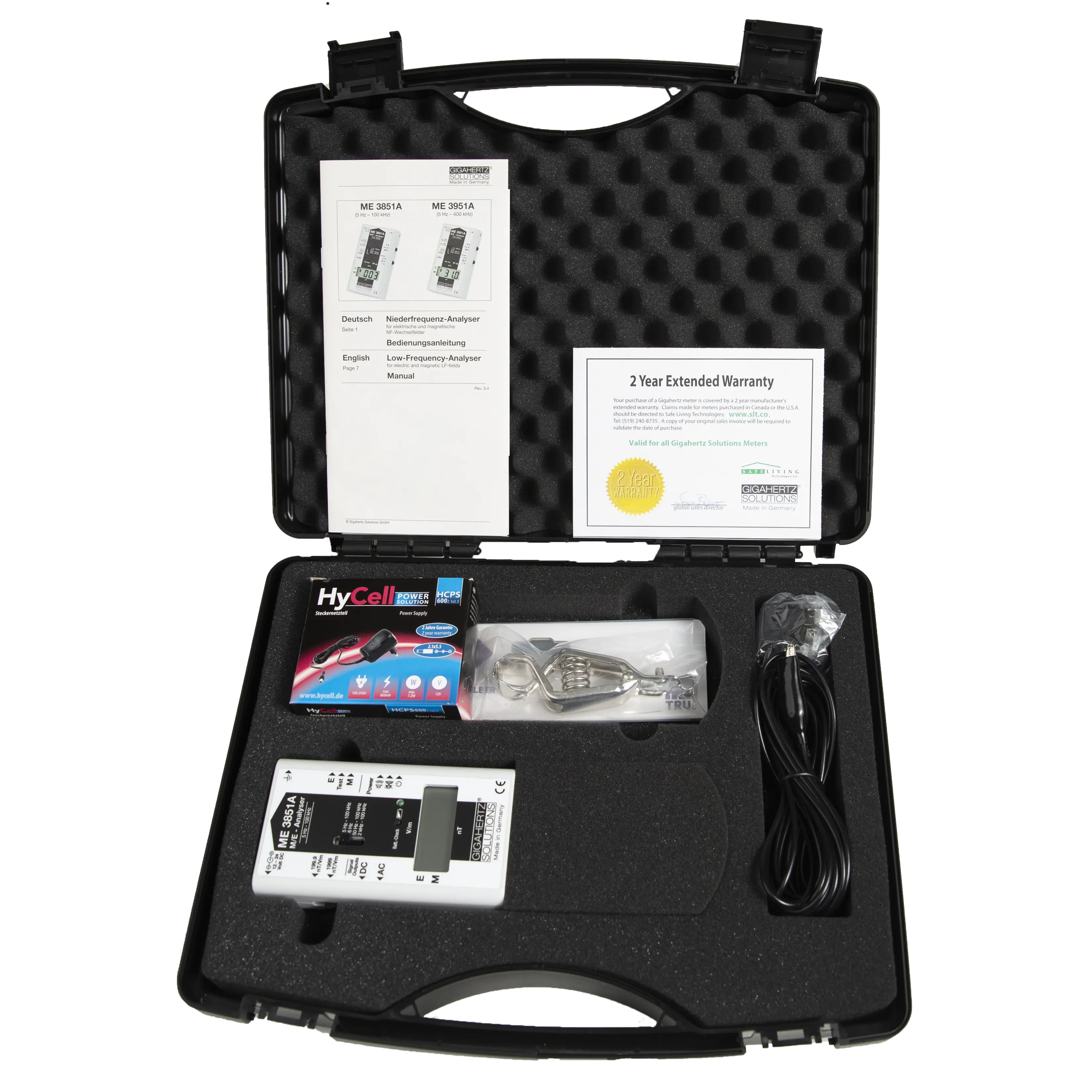 Gigahertz Solutions EMF Meter ME3851A Components